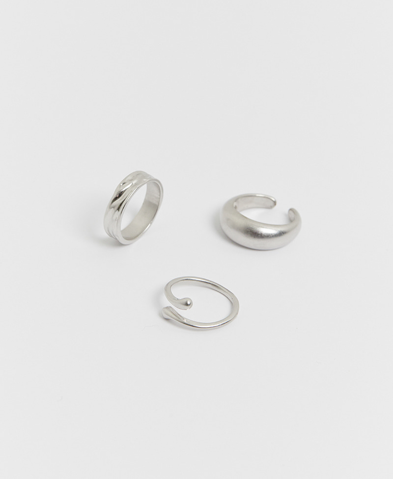 collective,콜렉티브,bold curved ring set (2color)