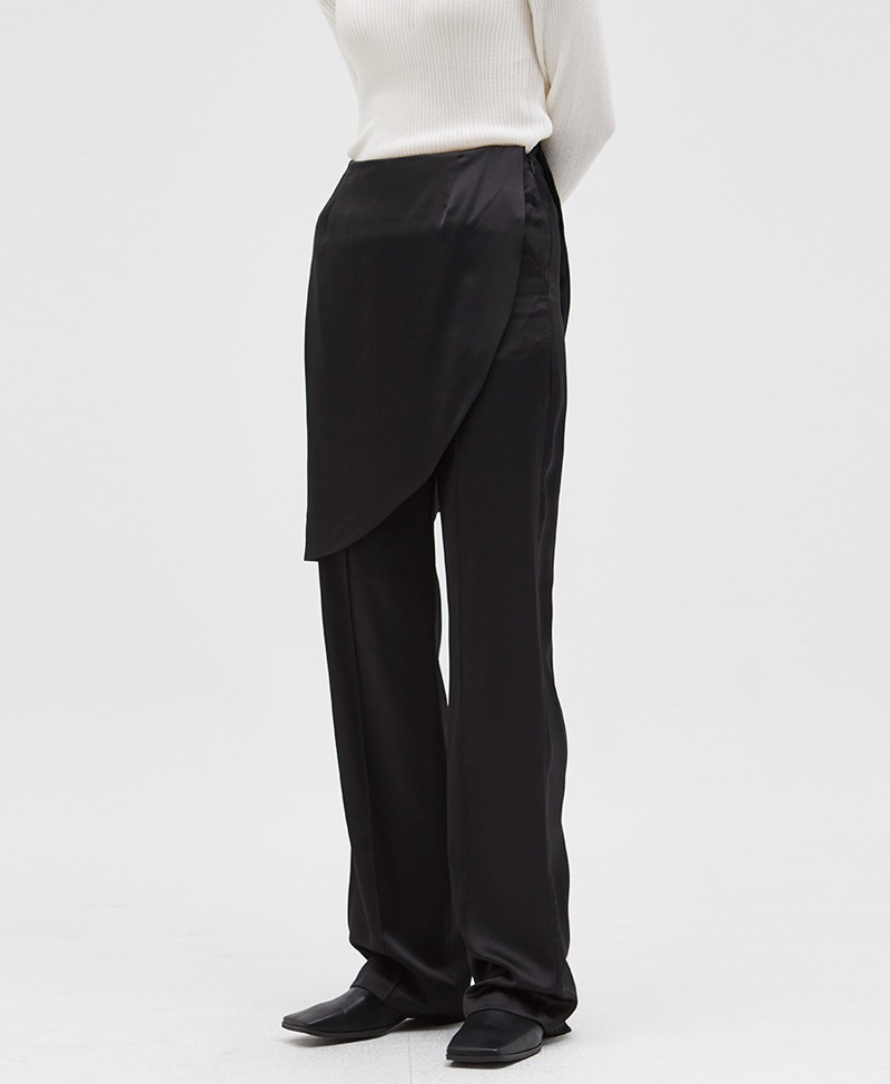 collective,콜렉티브,glossy skirt pants (2color)