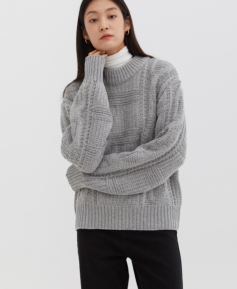 collective,콜렉티브,lambswool fisherman knit (3color)