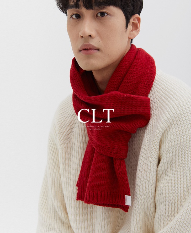 collective,콜렉티브,CLT lambswool muffler (red)